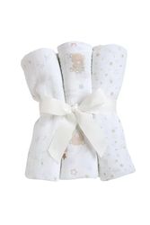 Chicco, Set di 3 Lenzuola Neonato e Neonata, in Cotone Morbido e Leggero, Idee Regalo Nascita Bambino e Bambina, Designed in Italy