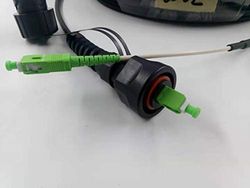 Elfcam® - fiberoptisk kabel (optisk strumpeband) SC/APC till SC/APC för utomhusbruk, kompatibel med Orange Livebox, SFR La Box Fiber och Bouygues Telecom Bbox (70M)
