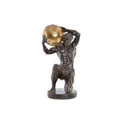 Żywica figurowa, 23 x 19 x 42 HOMBRE ENVEJECYD NEGRO