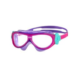 Zoggs Phantom Mask Swimming Goggles, Unisex-Youth, Pink/Violet/Clear, Kids up to 8yrs