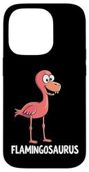 Flamingosaurus - Divertente Dino Flamingo Humor Custodia per iPhone 14 Pro