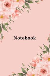 Notebook: Blank Lined Journal for Girls | Floral Composition Notebook - Wide Ruled