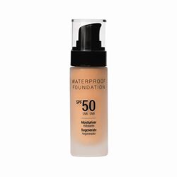 Vanessium Fond de teint imperméable SPF50 | Haute protection solaire | Formule anti-âge | Vitamine E et F | Oméga 3 et Oméga 6 | 30ml