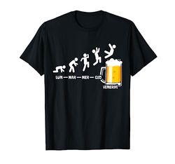 Cerveza Semana Viernes Fin De Semana Regalo De Cerveza Camiseta