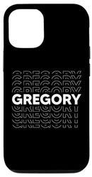 Coque pour iPhone 15 Pro Chemise Gregory - Prénom personnalisé amusant Gregory