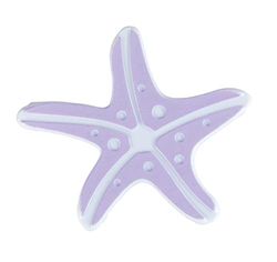 WENKO Halkfria klistermärken sjöstjärna set om 5 – set om 5 plast, 10,2 x 11,5 cm, lila