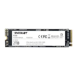 Patriot P300 M.2 PCIe Gen 3 x4 2To SSD a Basse Consommation - P300P2TBM28 - Lecture Allant Jusqu’à 2100 Mo/s et des Vitesses d’Ecriture Allant usqu’à 1650 Mo/s
