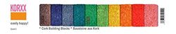 Korxx Korxx4260385790194 10 stuks quad gekleurd bouwblok, 320 g, meerkleurig