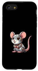 Coque pour iPhone SE (2020) / 7 / 8 Souris robot cool cyborg rat