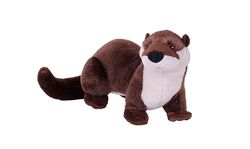Wild Republic Cuddlekins Eco Mini River Otter, knuffeldier, 8 inch, pluche speelgoed, vulling is gesponnen gerecyclede waterflessen, milieuvriendelijk