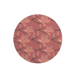 Questo Casa, Ronde digitaal bedrukte muismat, antislip onderkant, voor kantoor en thuis, diameter: 22 cm