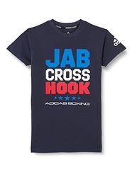 Adidas Boxing JCH T-Shirt, Legend InkWhite, XL Unisex-Bambini