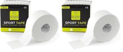 Kalahari 1 x Tape Deportivo Blanco - EXTRA LONGITUD 3.8cm x 13.7m - Cinta Adhesiva - Vendaje funcional para Crossfit, Escalada, Vóleibol, Boxeo, de Dedos – Esparadrapo No Elástico 100% Algodón