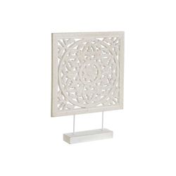DECORACION MADERA 30X6X40 BLANCO