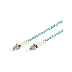 Goobay 93385 Câble à Fibres Optiques, Multimode (OM3) Aqua, Turquoise, 2m Longueur