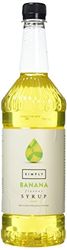 Simply Banana Syrup, Vegan & Nut Free Flavoured Syrup for Coffee, Cocktails & Baking (1 Litre)