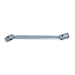KING TONY 19100809 Legering Staal Dubbele Draaibare Eindmoersleutel, 8 mm x 9 mm Grootte, 182 mm lengte, 12 stuks