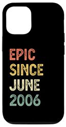 Custodia per iPhone 12/12 Pro Epic Since June 2007 17 Anni Compleanno Ragazzi Ragazze