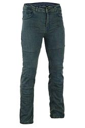 Bikers Gear Australia Calças de ganga Kj09-14 para mulher, com forro de kevlar elástico, para motocicleta, com proteção CE removível, jeans vintage, 14 UK