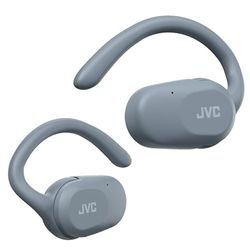JVC Auriculares Inalámbricos Bluetooth | 26h Batería y Carga Rápida | Oreja Abierta | Ligeros y Resistentes a Salpicaduras | Deportivos | Control Táctil - HA-NP40T (Azul)