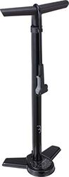 BBB Cycling Bike Foot Pump with High Pressure Gauge Bar/PSI Standing Tyres Inflator Matt Black 70 cm AirStrike BFP-25