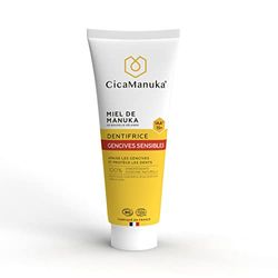 CicaManuka - Dentifricio gengive sensibili al miele di Manuka IAA15+ Ripara e allevia Certificato Bio 75ml