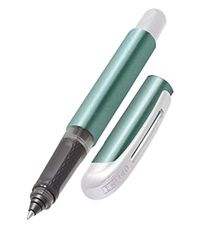 Online Ergonomic Rollerball Pen Turquoise for School & College, Soft Grip Part for :eft and Right-Handed, for Standard Ink Cartridges, Refillable, Pens for Beginners, Pupils and Students