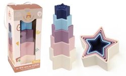 DORON & CHARLIE - Étoiles à Empiler - La Tête dans Les Étoiles - 056341 - Silicone - Empilement - Jouet pour Enfants - Accessoire de Puériculture - Bébé - 1er Age - À Partir de 12 Mois