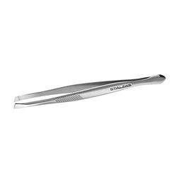 P-02 - Pinzetta per sopracciglia, con custodia protettiva in PVC, lunghezza totale 9 cm