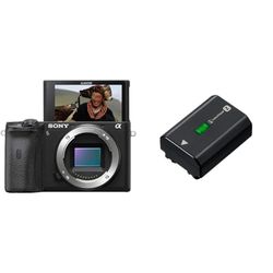 Sony Alpha 6600 | APS-C spiegelloze camera (snelle autofocus van 0,02 s, 5-assige optische beeldstabilisatie in de behuizing) & Sony NPFZ100.CE Z-serie oplaadbaar batterijpakket - zwart