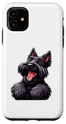 Carcasa para iPhone 11 Terrier escocés divertido terrier escocés kawaii cachorro perro