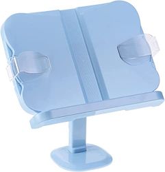 Supporto a libro in plastica per lettura, 180° Rotate Adjustable Book Holder with Page Clips Suitable for Reading Cookbook, Textbook in Bed/Divano/Divano