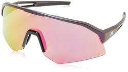 Alpina Uniseks Sonic HR Q-LITE zonnebril, zwart-paars metallic mat, één maat, zwart-paars metallic mat, One Size