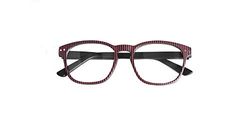 CHARRO Occhiali da Lettura Michigan Rosso-Nero +1,50