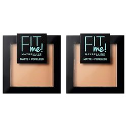 Maybelline Fit Me Matte and Poreless Powder, 30 ml, Number 220, Natural Beige (Pack of 2)