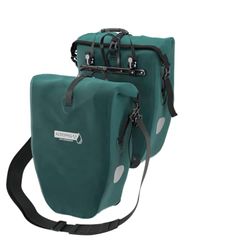 ACROPAQ Grande borsa da bicicletta per portapacchi – veloce da mettere e togliere. 100% impermeabile, volume 25 l, con tracolla e maniglia – Storm