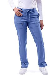 Adar Pro schrobben Voor Dames - broodmager Been Yoga schrobben Broek - P4100 - Ceil blauw - 2X