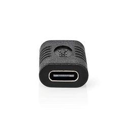 NEDIS CCGP64900BK - Adattatore USB 3.2 Gen 2, presa USB-C™, presa USB-C™, 10 Gbps, nichelato, colore: Nero