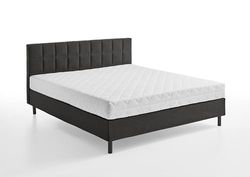 Atlantic Home Collection Nikola Lit Boxer avec Matelas à Ressorts H3, Anthracite, 180 x 200 cm