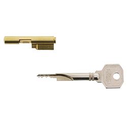 Burg-Wächter sleutelgatvergrendeling voor insteeksloten, kamerdeurbeveiliging, cilinderdiameter: 7 mm, incl. 2 sleutels, E 7/2 SB, 04282
