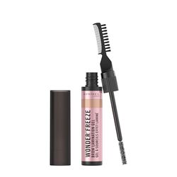 Rimmel Wonder'Freeze Brow Gel de plastification 002 Blond, Sculpt Shape Set Brows One, Tenue toute la journée, sans écailles, sourcils naturellement moelleux, double peigne et pinceau, résistant aux