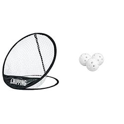 Golf Chipping Net by Longridge & Longridge Airflow Balls White 12 Pack