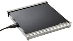 Steba Uitbreidingsmodule voor WP 1 warmhoudplaat, stabiel glasoppervlak, super platte constructie, ruimtebesparende opslag, zwart/chroom