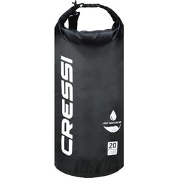 Cressi Dry Premium Sac Technique Ultraléger 100% Étanche Imperméable-Flottant Haute Qualité Mixte Adulte, Noir (Noir/Tek Bag), 20 L