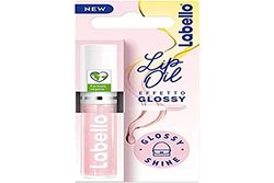 Labello Lip Oil Efecto Glossy Shine - Glossy Shine 5,5 ml - Brillo de labios voluminizador e hidratante, aceite de labios con aceites de origen 100% natural, para labios suaves y luminosos