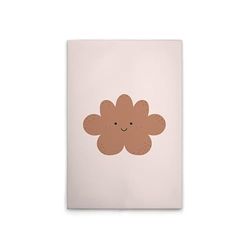 A.S. Création DD132838 Impression sur toile pour chambre d'enfant Motif nuage Beige Marron 60 x 90 cm