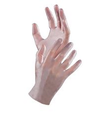 Bertozzi Srl, Guantes desechables de vinilo M 100 unidades Unisex Adulto, Blanco