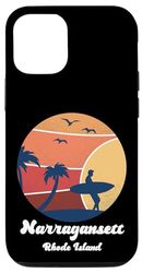 Custodia per iPhone 13 Narragansett Rhode Island Surf Surfer Vintage Tramonto Surf