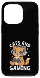 Cats And Gaming Headset Cat Controller Fun Case for iPhone 13 Pro