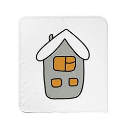 Questo Casa, Manta de Bebé para Niños y Niñas, Muselina, Manta para Asiento de Coche y Cuna, Tamaño: 80x80 Cm